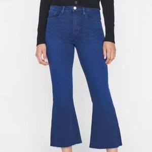 Frame Denim Le Crop Flare jeans in Fiona wash